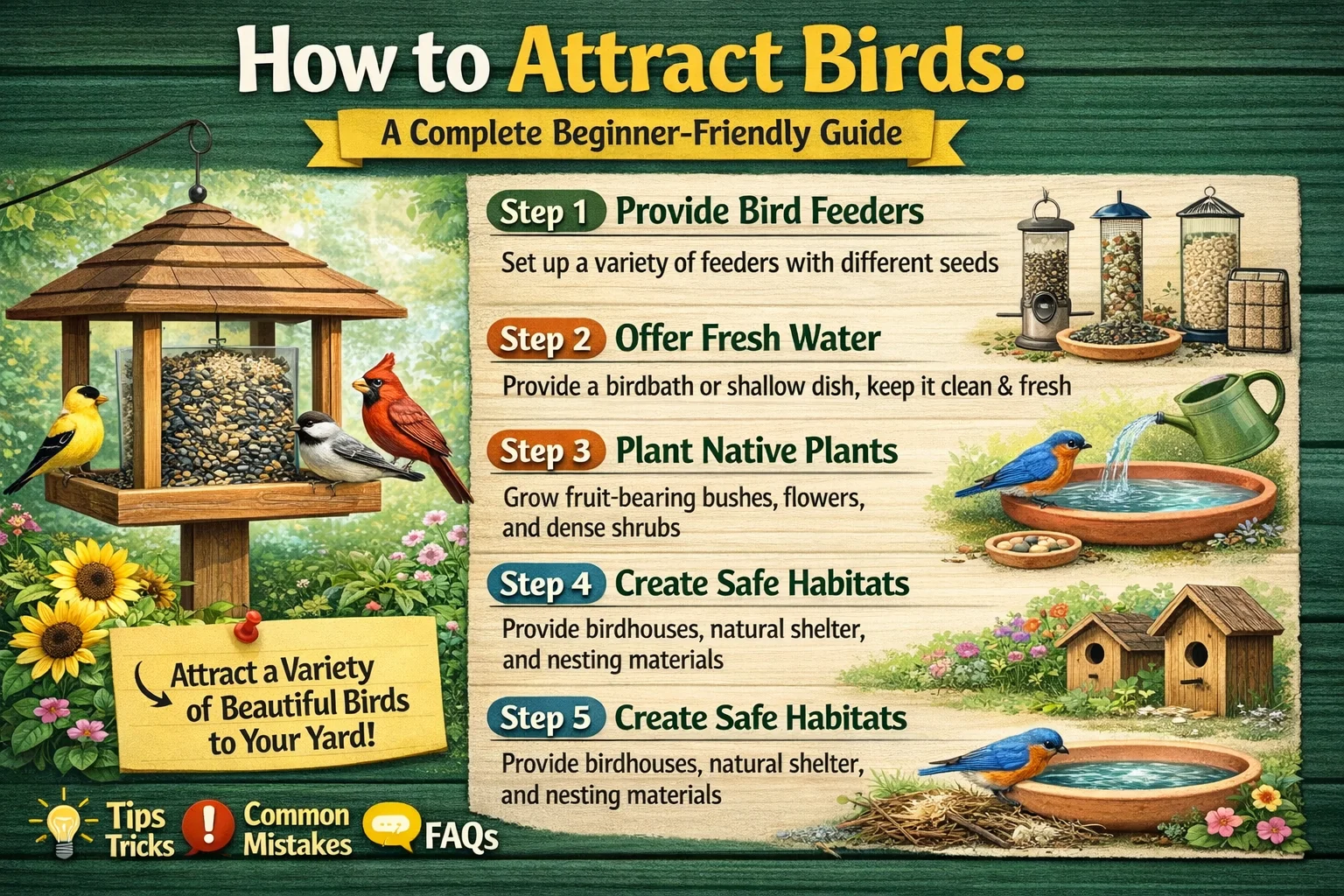 How to Attract Birds