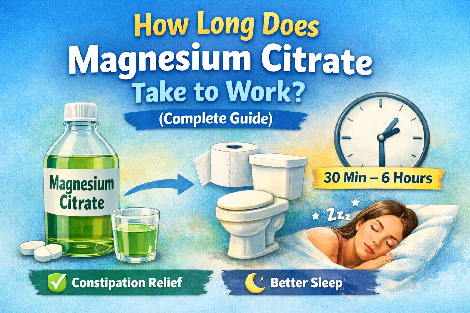 How Long Does Magnesium Citrate Take to Work
