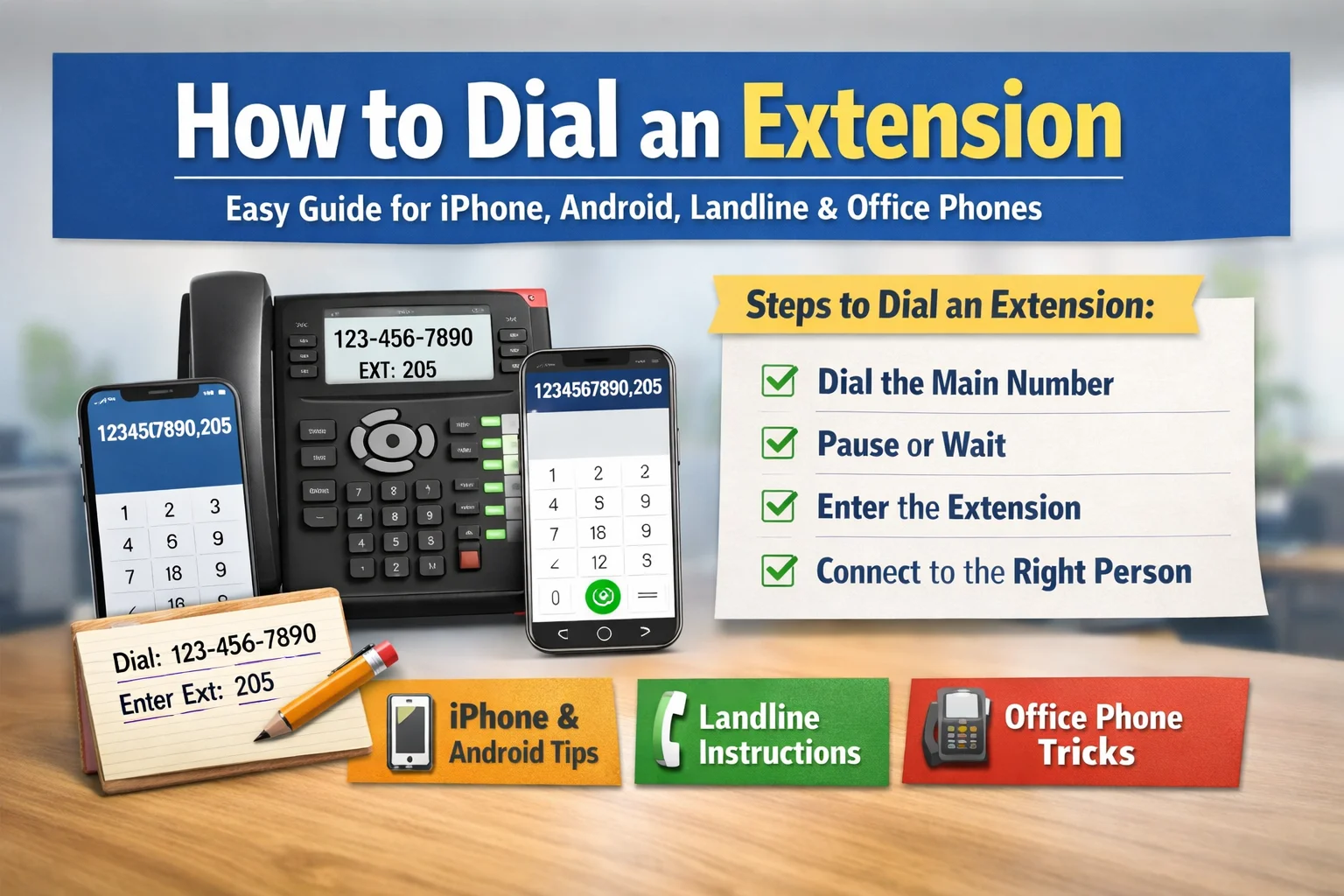 how to dial an extension