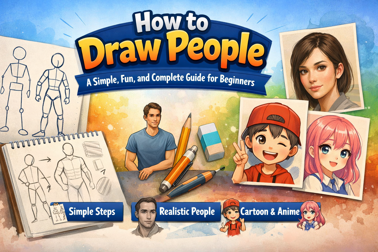 how to draw people