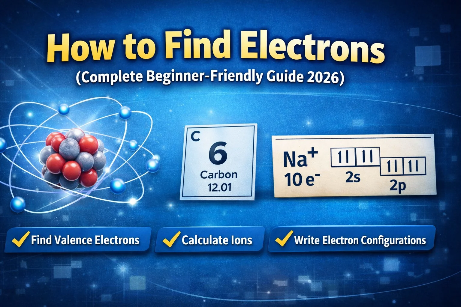 how to find electrons