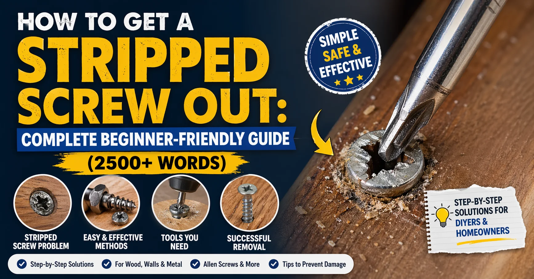 How to Get a Stripped Screw Out