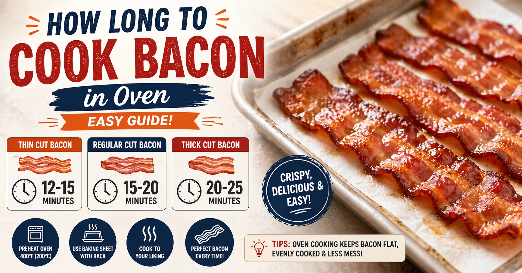 How Long to Cook Bacon in Oven