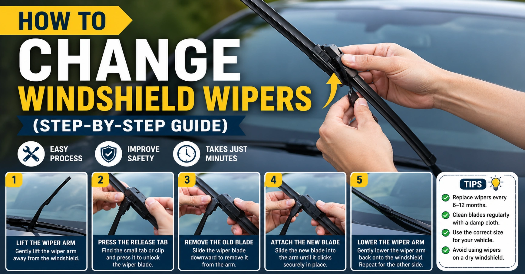 How to Change Windshield Wipers