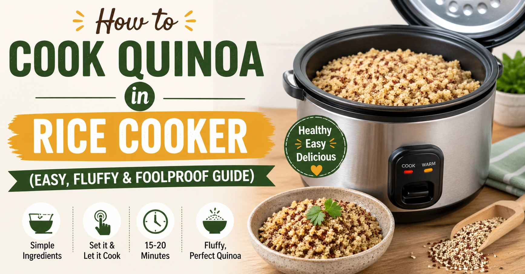 How to Cook Quinoa in Rice Cooker