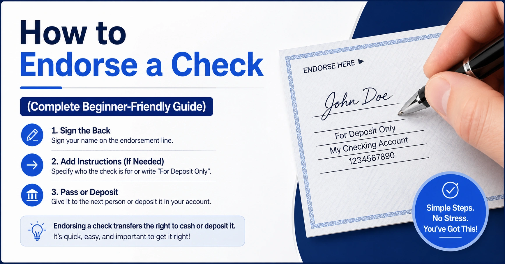 How to Endorse a Check