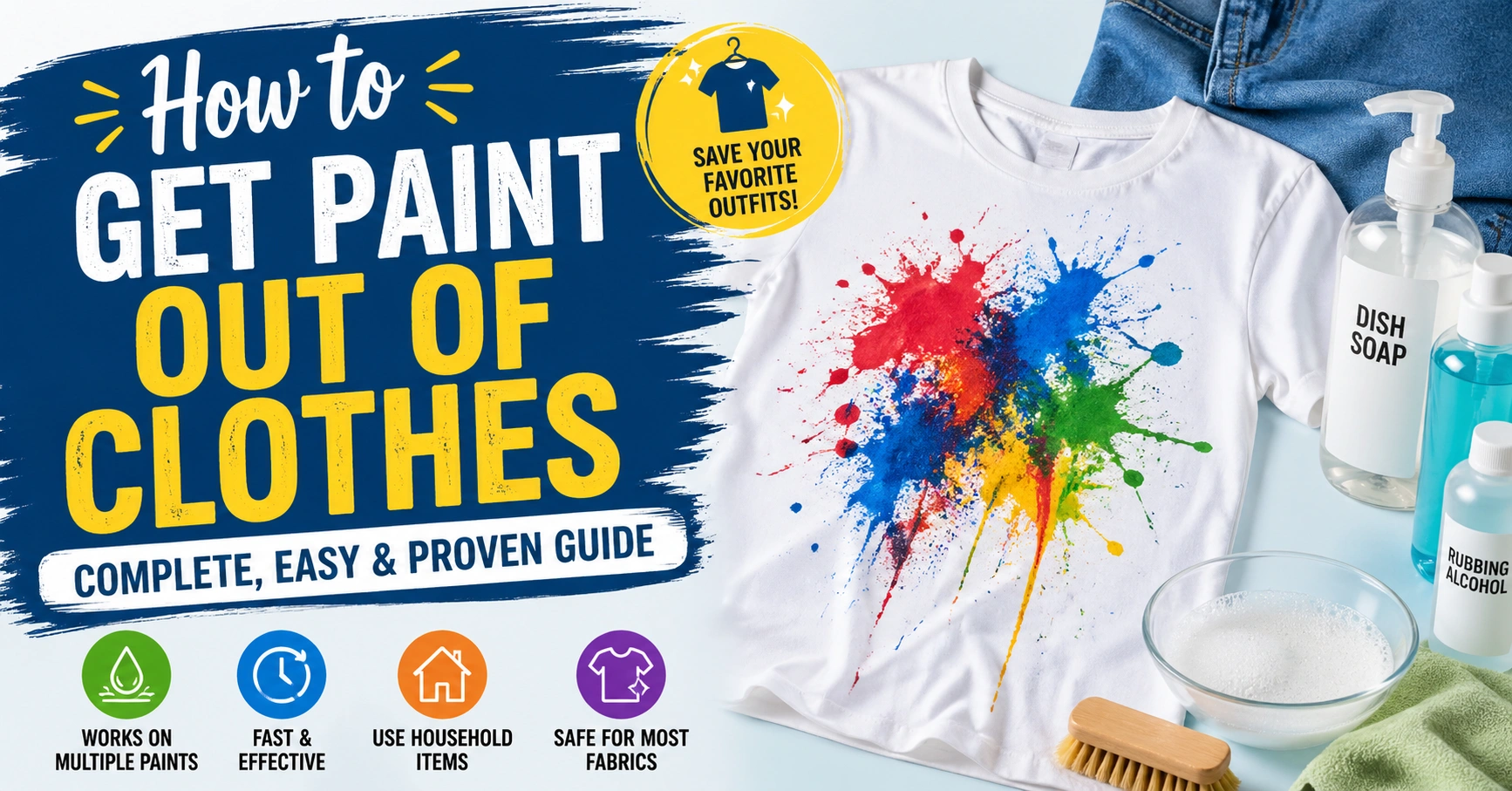 How to Get Paint Out of Clothes