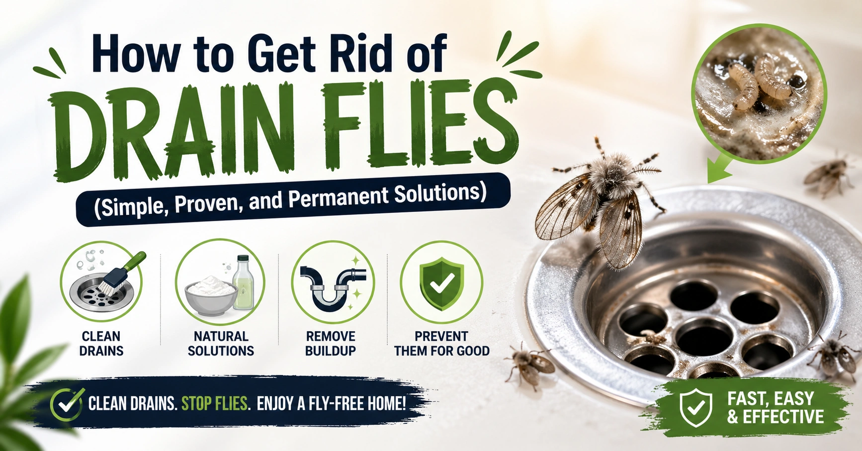 How to Get Rid of Drain Flies