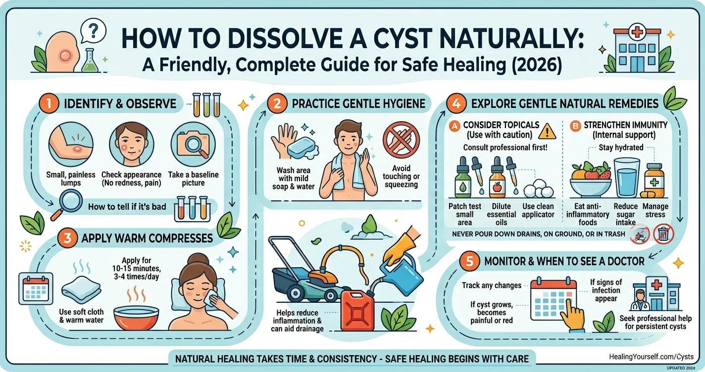 how to dissolve a cyst naturally