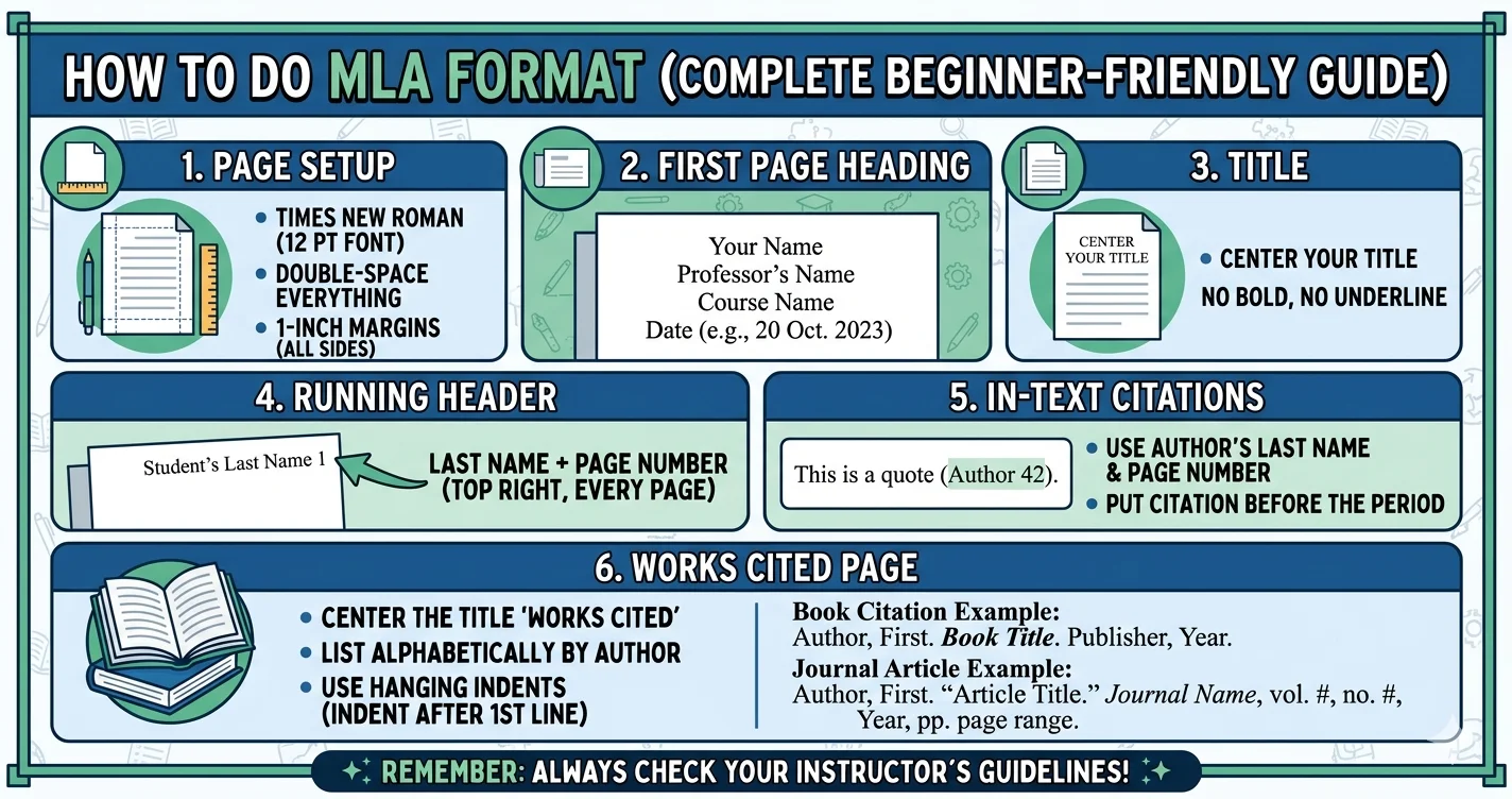how to do mla format