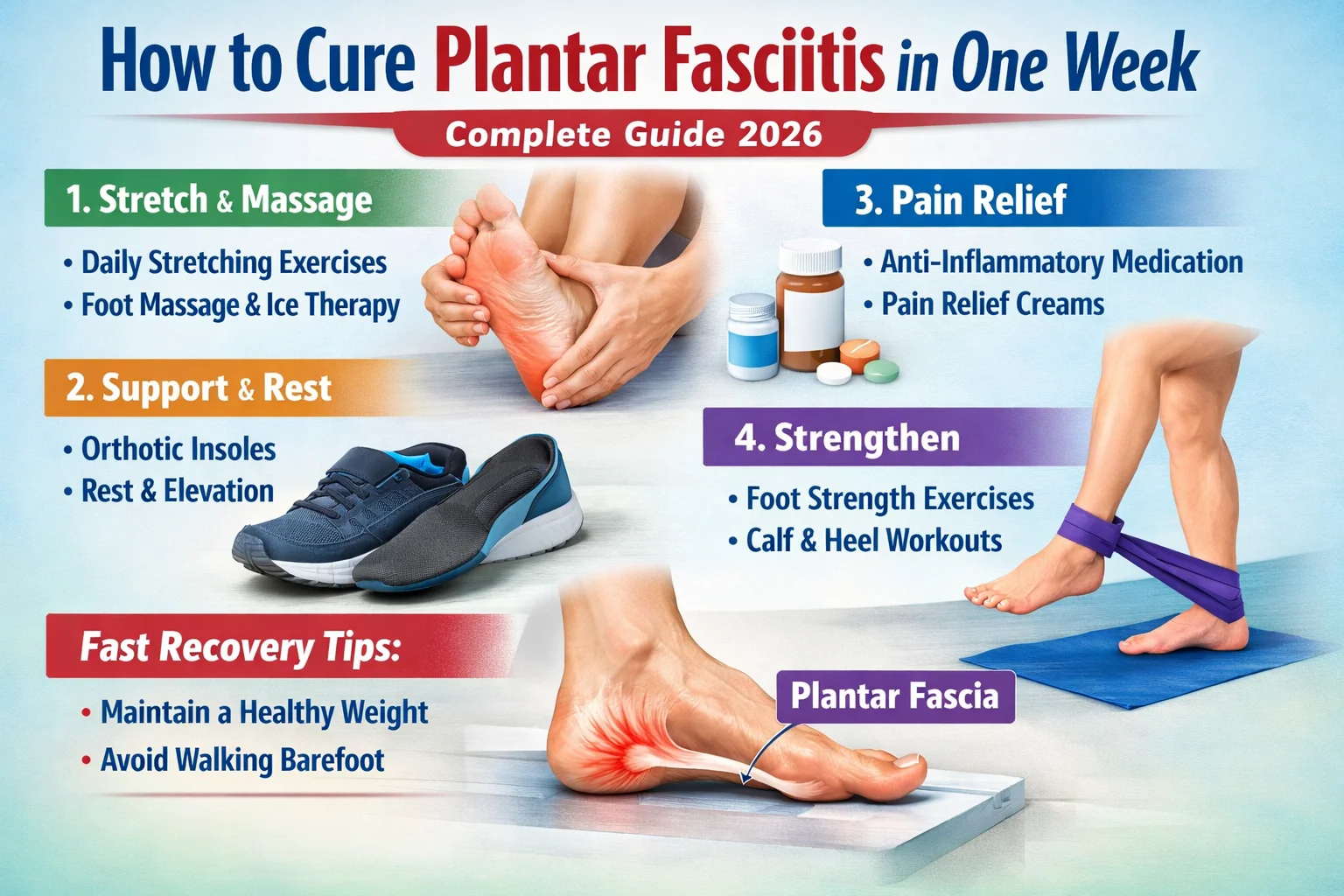 how to cure plantar fasciitis in one week