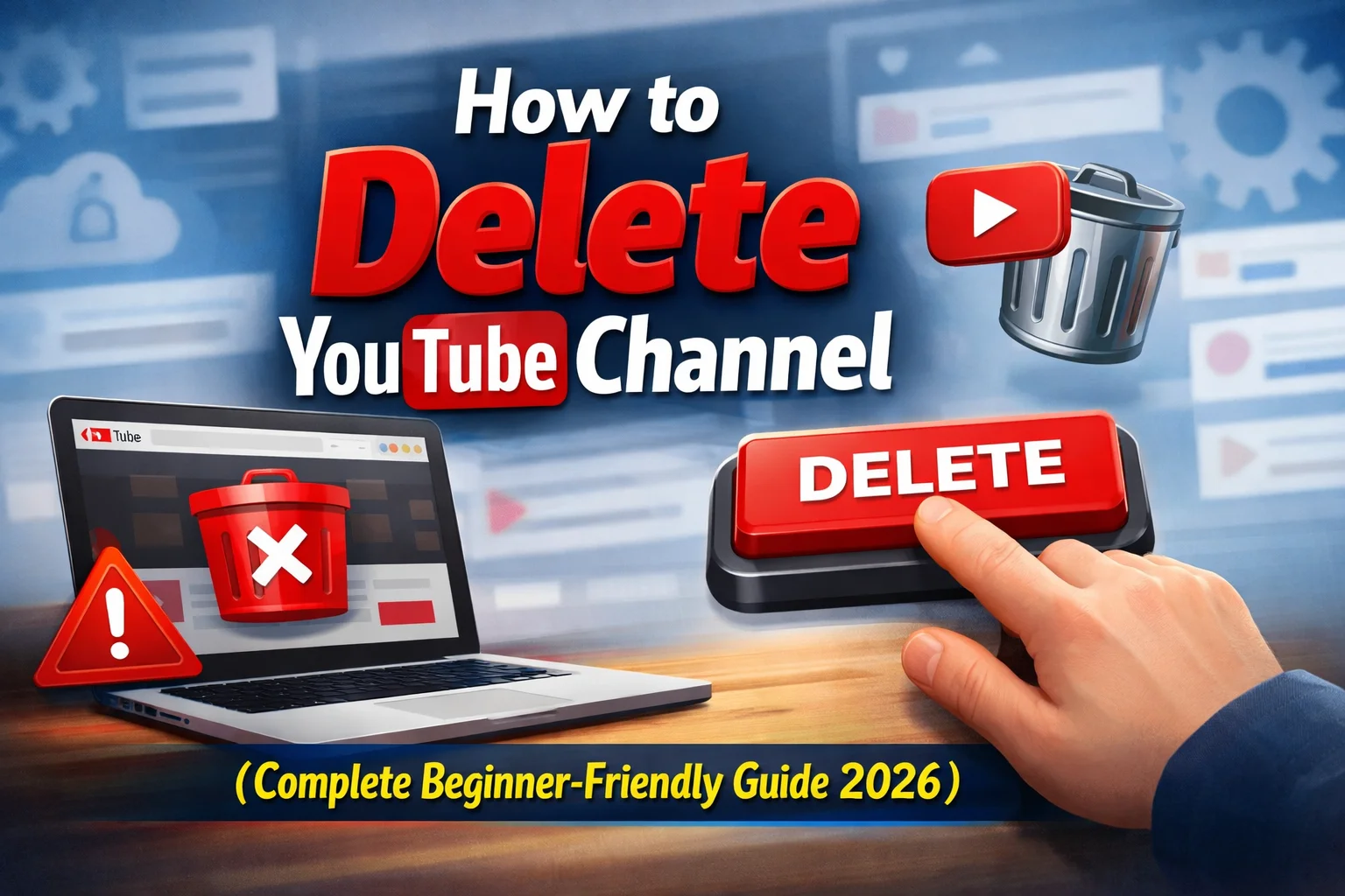 how to delete youtube channel